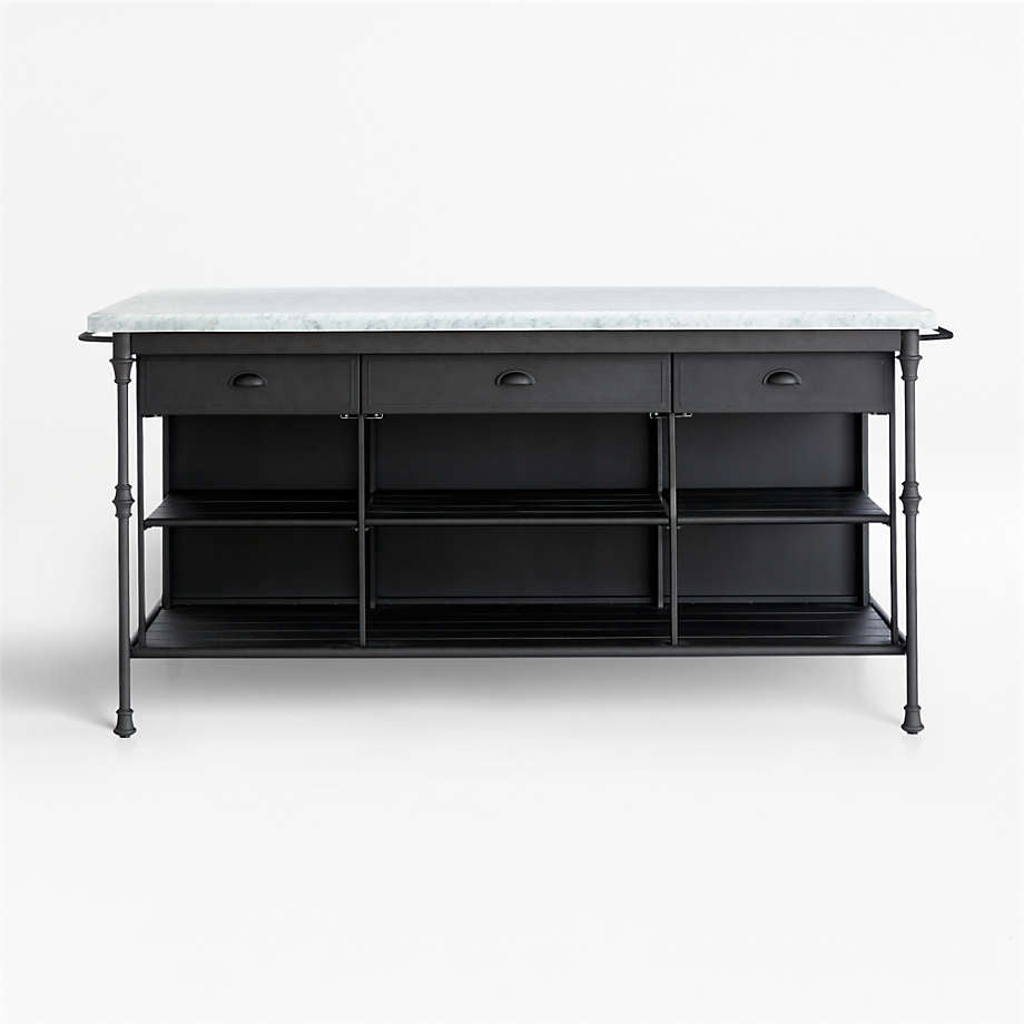 Crate & Barrel French 72" Large Kitchen Island