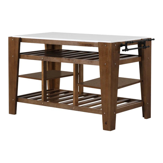 Marble Top Kitchen Island