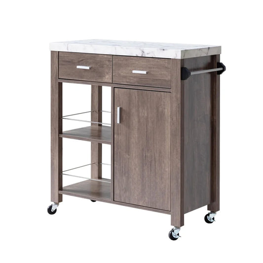 Marble Top Kitchen Cart