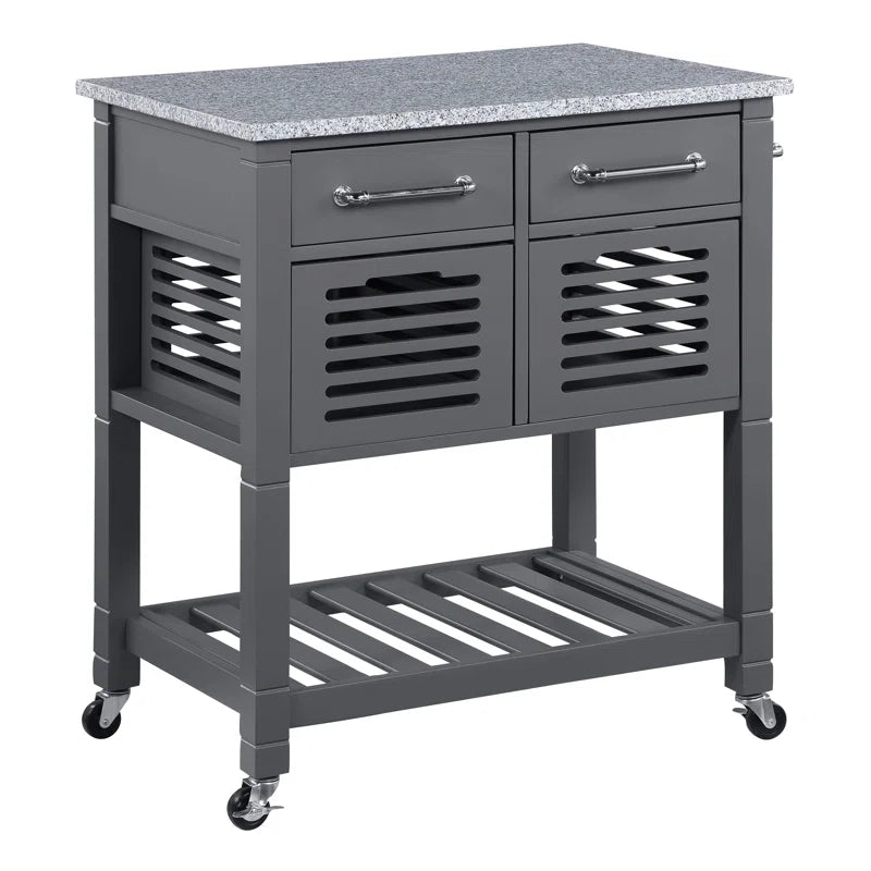 Granite Top Kitchen Cart