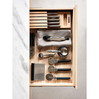 Crate & Barrel Batten 84" Natural Oak Wood Kitchen Island with Storage