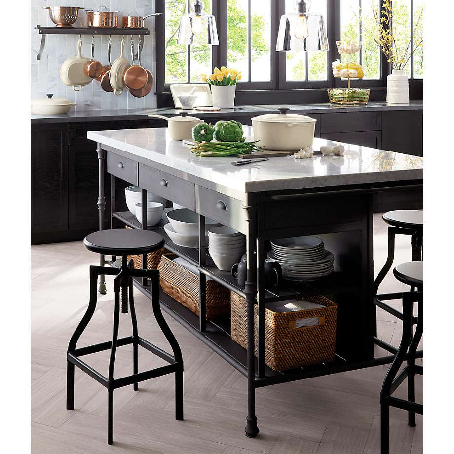 Crate & Barrel French 72" Large Kitchen Island