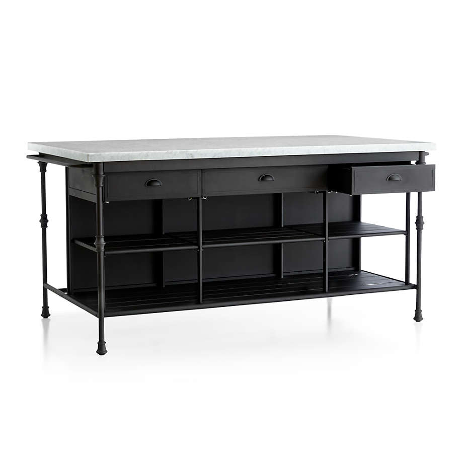 Crate & Barrel French 72" Large Kitchen Island