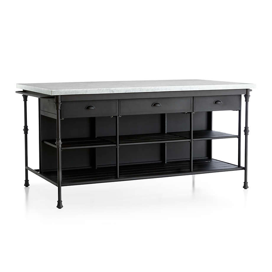 Crate & Barrel French 72" Large Kitchen Island
