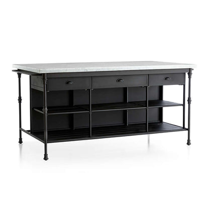 Crate & Barrel French 72" Large Kitchen Island