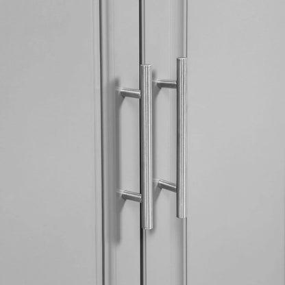 HOMCOM Rolling Kitchen Island with Storage and Stainless Steel Top, Kitchen Trolley with Drawers, Cabinets, Towel Rack | Aosom Canada